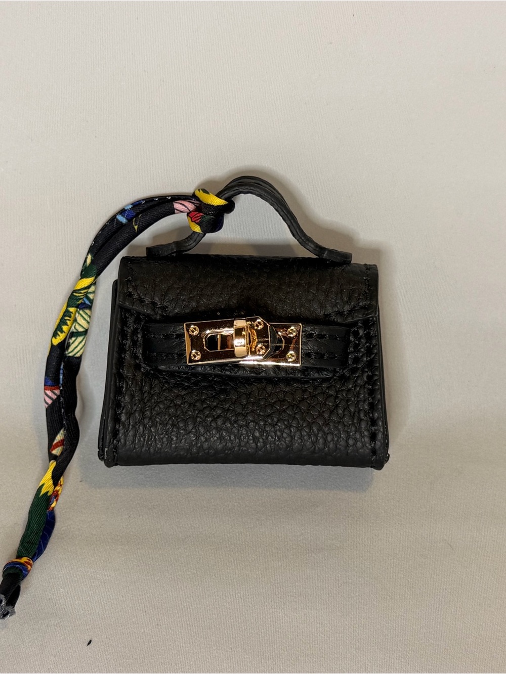 Hermes Inspired Mini Kelly Bag Charm - Genuine Leather
